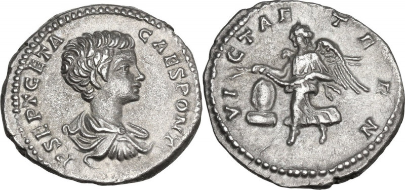 Geta (198-211). AR Denarius, 200-202. RIC IV 101. AR. 2.76 g. 18.70 mm. Brillian...