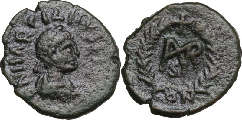 Marcian (450-457). AE Nummus, Constantinople mint. RIC X 545. AE. 0.75 g. 12.00 ...