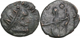 AE 15 mm, barbaric imitation, c. end of 3rd-beginning of 4th century AD. AE. 1.29 g. 15.00 mm. About VF.