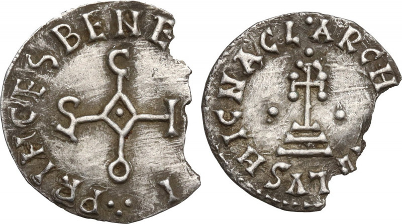 The Lombards at Beneventum. Sico (817-832). AR Denarius. MEC 1, Cf. 1106; CNI 52...