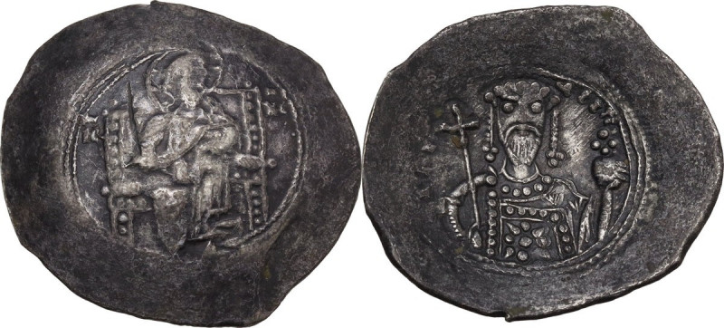 Alexius I Comnenus (1081-1118). BI Aspron Trachy, Constantinople mint. Struck 10...