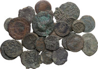 Miscellaneous from ancient world. Multiple lot of twenty-five (25) unclassified AE coins. AE. 8.29 g. 23.00 mm.