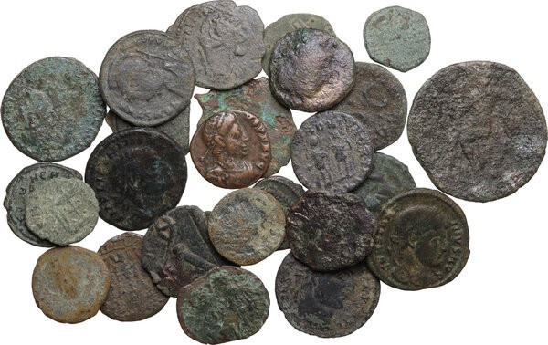 Miscellaneous from ancient world. Multiple lot of twenty-five (25) unclassified ...