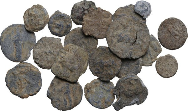 Leads from Ancient World. Multiple lot of twenty (20) unclassified PB Tesserae. ...