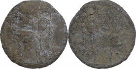 Leads from Ancient World. PB Tessera, 1st-3rd centuries AD. Rostowzew 2084; Cf. Ficoroni VIII, 9. PB. 5.05 g. 22.00 mm. VF.