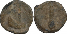 Leads from Ancient World. PB Tessera, 1st-3rd centuries AD. PB. 1.46 g. 11.80 mm. Good VF.
