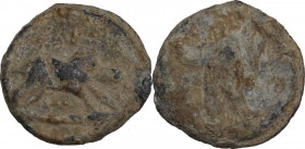 Leads from Ancient World. PB Tessera, 1st-3rd centuries AD. Cf. Rostowzew 585. PB. 1.23 g. 11.00 mm. Good VF.