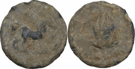 Leads from Ancient World. PB Tessera, 1st-3rd centuries AD. Rostowzew 784. PB. 1.24 g. 13.00 mm. Opus: 1.75. Good VF.