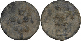 Leads from Ancient World. PB Tessera, 1st-3rd centuries AD. PB. 2.18 g. 16.00 mm. VF.