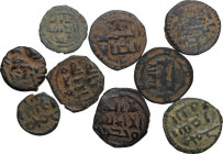 Lot of nine (9) islamic AE fals to be catalogued. About VF.
