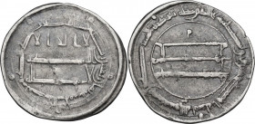 The Abbasid Caliphate. Harun al-Rashid (170-193 AH / 786-809 DC). AR Dirham, Madinat Al-Salam mint, 188 AH. Album 219.2. AR. 2.00 g. 26.00 mm. VF.
