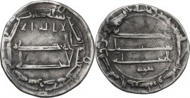 The Abbasid Caliphate. Harun al-Rashid (170-193 AH / 786-809 DC). AR Dirham, Madinat Samarqand 193 AH. Album 219.2a; Lowick 2575. AR. 2.00 g. 23.00 mm...
