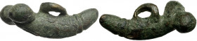 Bronze phallic pendant. Roman period, I-III century AD. Length: 41mm.