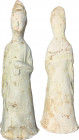 China, Tang woman pottery statue. 22.5 cm.