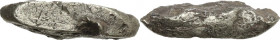 AR Ingot, undated. 15x3x3 mm. 1.34 g. A small silver ingot used as currency (?).