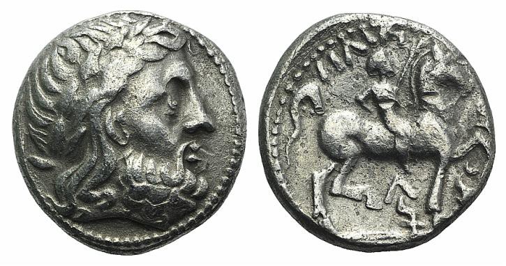 Celtic, Danube Region, imitating Philip II of Macedon, c. 3rd century BC. AR Tet...