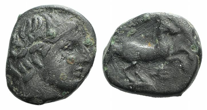 Kings of Macedon, Alexander III ‘the Great' (336-323). Æ Unit (12mm, 2.28g, 4h)....