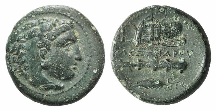 Kings of Macedon, Alexander III ‘the Great’ (336-323 BC). Æ Unit (18mm, 6.04g, 3...