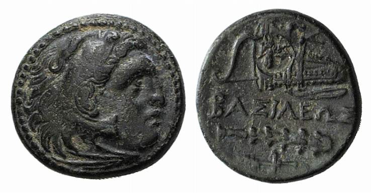 Kings of Macedon. Alexander III ‘the Great’ (336-323 BC). Æ (19mm, 5.79g, 3h). U...