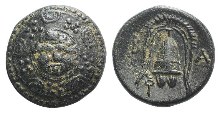 Kings of Macedon, Philip III (323-317 BC). Æ Half Unit (15mm, 3.98g, 2h). Salami...