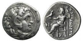 Kings of Macedon, Antigonos I Monophthalmos (Strategos of Asia, 320-306/5 BC, or king, 306/5-301 BC). AR Drachm (17mm, 4.23g, 12h). In the name and ty...
