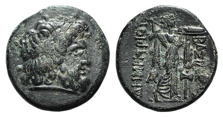 Kings of Macedon, Demetrios I Poliorketes (306-283 BC). Æ (19mm, 4.85g, 12h). Un...
