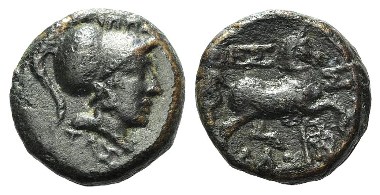 Thessaly, Thessalian league, late 2nd-mid 1st century BC. Æ Dichalkon (15mm, 4.4...