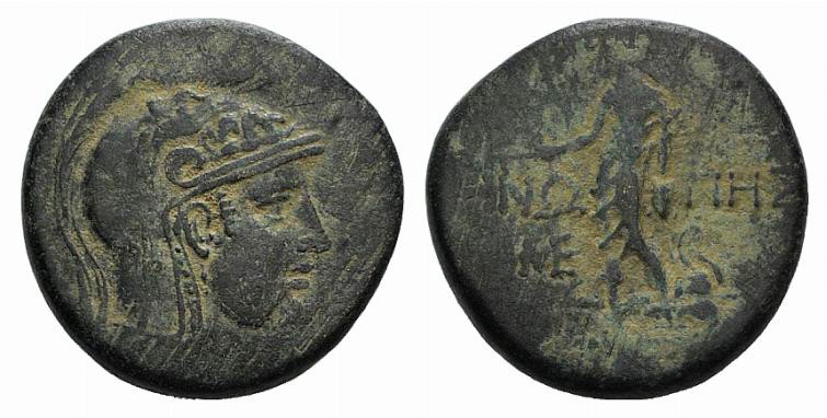 Pontos, Amisos. temp. Mithradates VI, c. 85-65 BC. Æ (29mm, 19.68g, 12h). Head o...