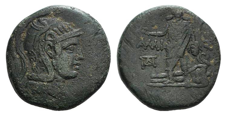 Pontos, Amisos, time of Mithradates VI, c. 85-65 BC. Æ (29mm, 19.26g, 12h). Helm...