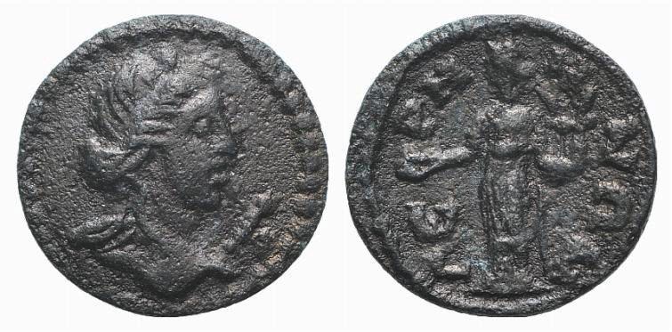 Mysia, Germe, c. 2nd-3rd century AD. Æ (15mm, 2.12g, 12h). Laureate bust of Sena...