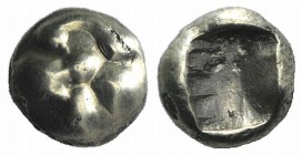 Ionia, Uncertain, c. 650-600 BC. EL Myshemihekte – 1/24 Stater (5mm, 0.40g). Lydo-Milesian standard. Floral pattern (palmette?). R/ Incuse punch. Cf. ...