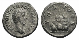 Lucius Verus (161-169). Cappadocia, Caesarea. AR Didrachm (21mm, 6.54g, 12h), 161-6. Bare head r. R/ Mt. Argaeus surmounted by statue. RPC IV online 7...