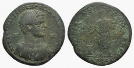 Caracalla (198-217). Cilicia, Tarsus. Æ (33mm, 14.47g, 6h). Draped bust r., wearing crown of demiourgos. R/ Caracalla standing l., sacrificing over fl...