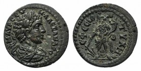 Severus Alexander (222-235). Ionia, Ephesus. Æ (22mm, 6.00g, 6h). Laureate and draped bust r., seen from behind. R/ Tyche standing l., holding rudder ...