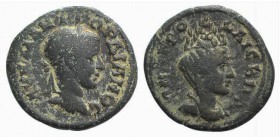 Gordian III (238-244). Cappadocia, Caesarea-Eusebia. Æ (26mm, 9.49g, 12h). Laureate head of Gordian r. R/ Veiled and draped bust of Tyche r., head sur...