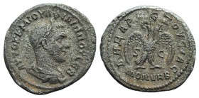 Philip I (244-249). Seleucis and Pieria, Antioch. AR Tetradrachm (28mm, 9.15g, 1h). Rome, 246. Laureate, draped and cuirassed bust r. R/ Eagle standin...
