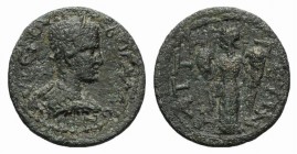 Trebonianus Gallus (251-253). Pamphylia, Attalea. Æ (26mm, 6.71g, 12h). Laureate, draped and cuirassed bust r. R/ Winged Nemesis standing l., holding ...