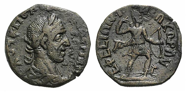 Valerian I (253-260). Ionia, Ephesus. Æ (27mm, 9.01g, 6h). Laureate, draped and ...