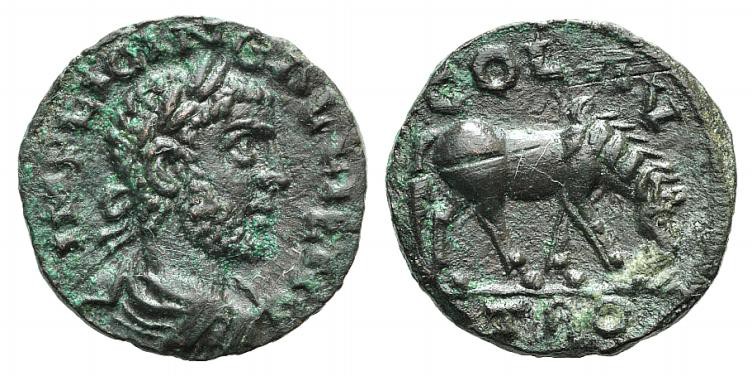 Gallienus (253-268). Troas, Alexandria. Æ (19mm, 4.99g, 6h). Laureate, draped an...