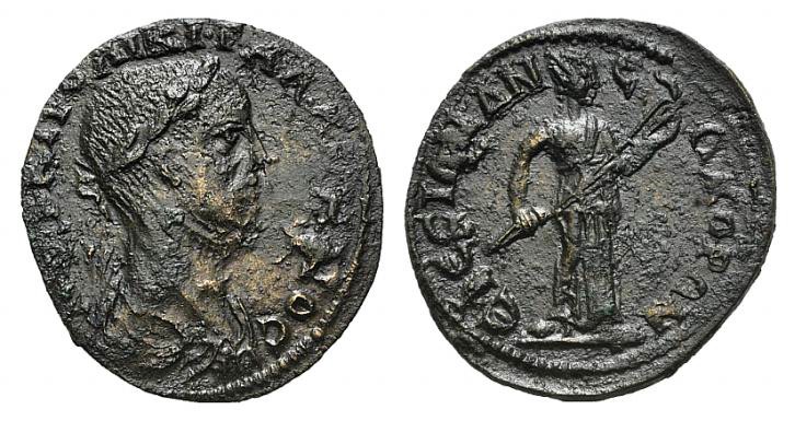 Gallienus (253-268). Ionia, Ephesus. Æ (28mm, 7.27g, 11h). Laureate, draped and ...