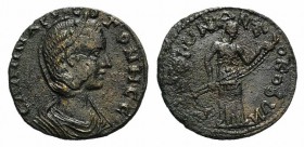Salonina (Augusta, 254-268). Ionia, Ephesus. Æ (24mm, 6.69g, 6h). CAΛΩN XPVC OΓONH CE, Diademed and draped bust r. R/ retrograde [EΦE]CIΩN NEOKOPΩN, A...