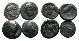 Lot of 4 Greek Æ coins, to be catalog. Lot sold as it, no returns