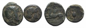 Lot of 2 Greek Æ coins, to be catalog. Lot sold as it, no returns