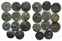 Lot of 10 Greek Æ coins, to be catalog. Lot sold as it, no returns