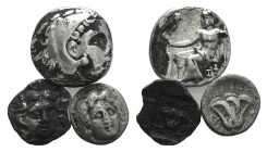 Lot of 5 Greek Ar coins, to be catalog. Lot sold as it, no returns