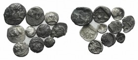 Lot of 10 Greek Ar fractions, to be catalog. Lot sold as it, no returns