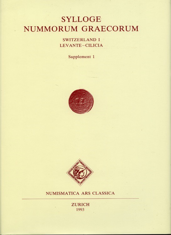 Sylloge Nummorum Graecorum, SNG Switzerland 1. Levante - Cilicia. Supplement 1, ...