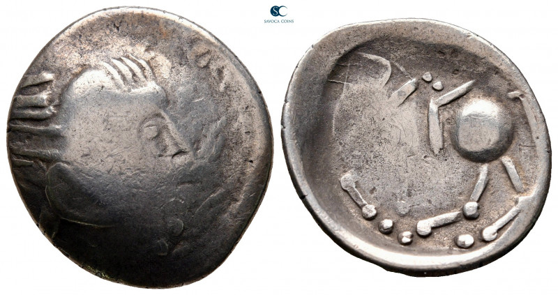 Eastern Europe. Sattelkopfpferd Typ 300-200 BC. 
Tetradrachm AR

22 mm, 6,25 ...