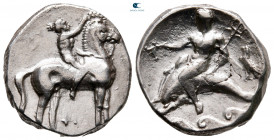 Calabria. Tarentum circa 332-302 BC. Nomos AR