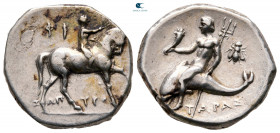 Calabria. Tarentum circa 272-235 BC. Nomos AR